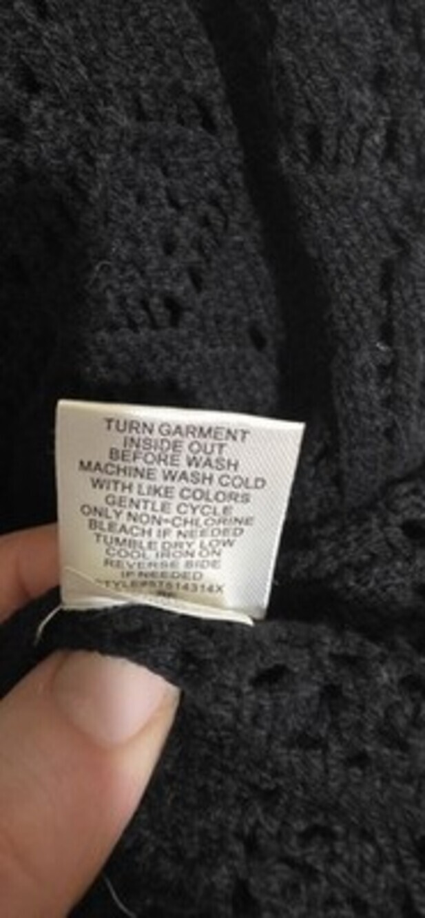 FRESHMAN 1996 Black Knit Midi Skirt, Boho Womens Size M, Diamond Pattern Bodycon - Picture 4 of 12